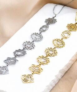 7 Chakras Necklace - Sacred Symbols