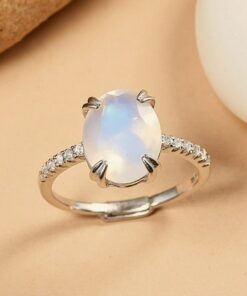 Adjustable "Kirana" Moonstone Ring