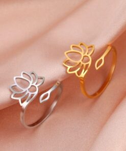 Adjustable Divine Lotus Ring