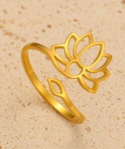 Adjustable Divine Lotus Ring