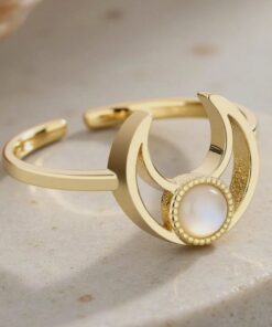 Adjustable "Lunar Radiance" Mother of Pearl Ring