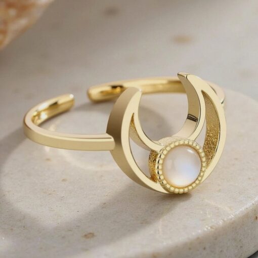 Adjustable "Lunar Radiance" Mother of Pearl Ring