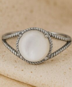 Adjustable "Netra" Mother of Pearl Ring