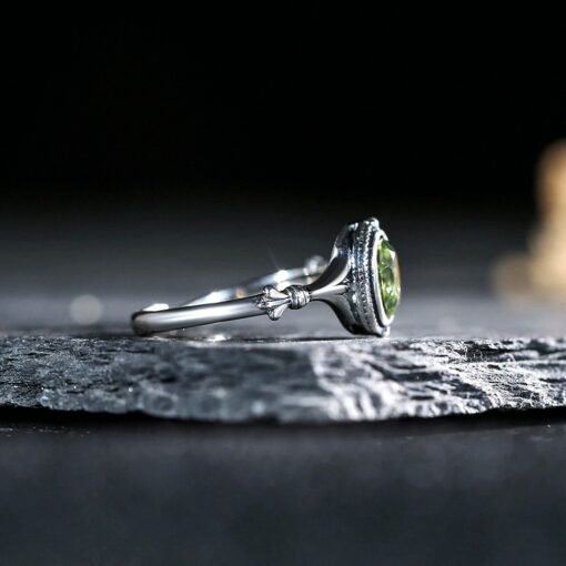 Adjustable "Clarity of Mind" Ring in Genuine Peridot