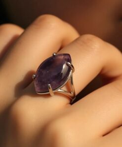 Adjustable 'Vision' Natural Stone Ring