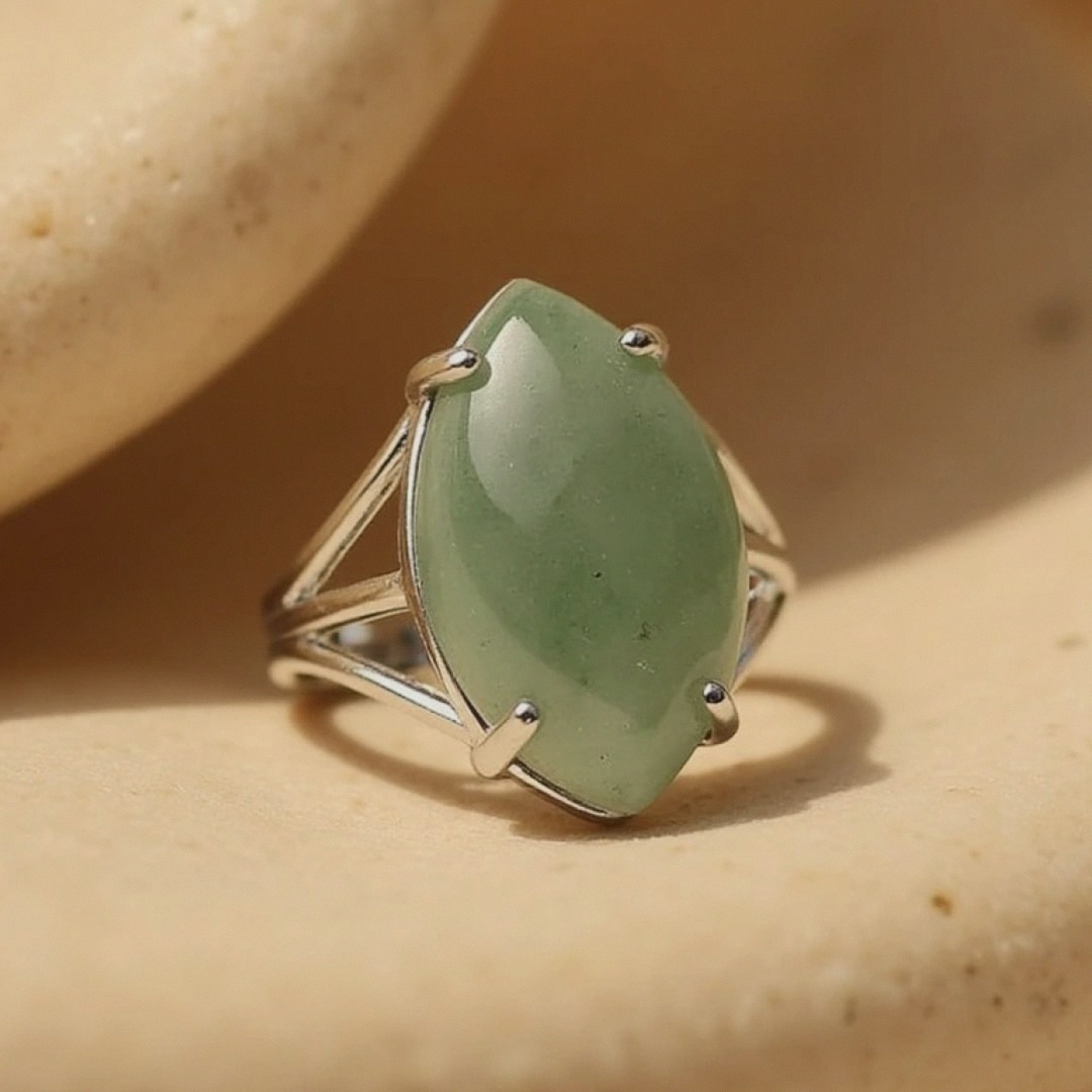 Adjustable 'Vision' Natural Stone Ring