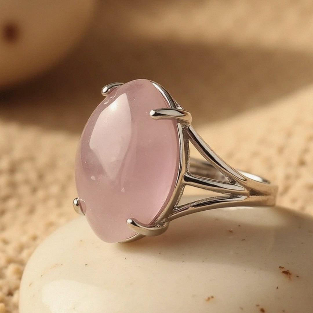 Adjustable 'Vision' Natural Stone Ring