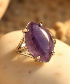 Adjustable 'Vision' Natural Stone Ring