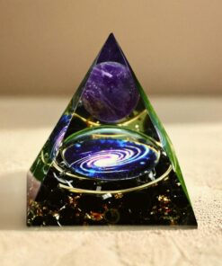 Orgonite "Galaxy" in Amethyst & Black Obsidian
