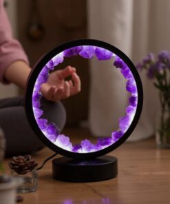 Amethyst Circle of Light Lamp