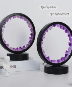 Amethyst Circle of Light Lamp