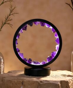 Amethyst Circle of Light Lamp