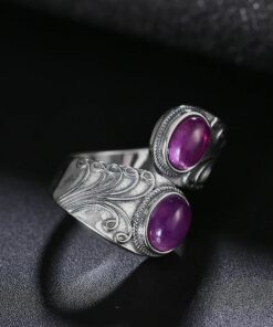 Sacred Connection Amethyst & Silver Ring