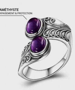 Sacred Connection Amethyst & Silver Ring