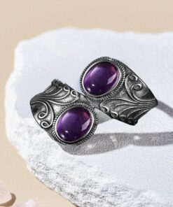 Sacred Connection Amethyst & Silver Ring
