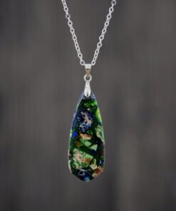 Rhea Jasper Pendant - Unique Natural Stone Jewelry
