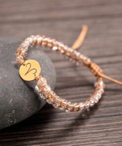 12 Constellations Natural Stone Braided Bracelet
