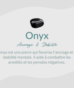 Black Onyx & Silver Protective Ring