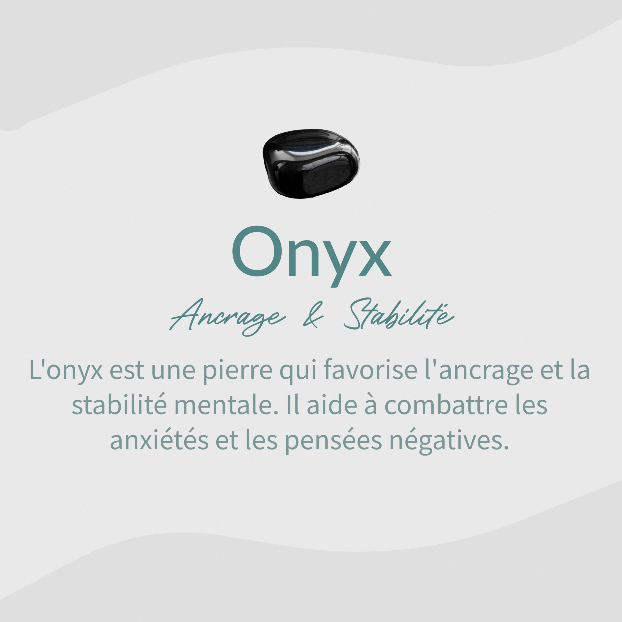 Black Onyx & Silver Protective Ring