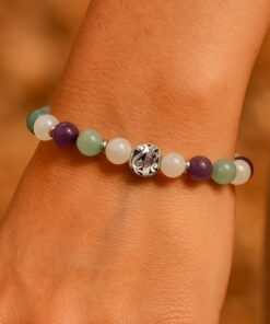 Moment of Calm Bracelet in Aventurine, Amethyst, and Moonstone