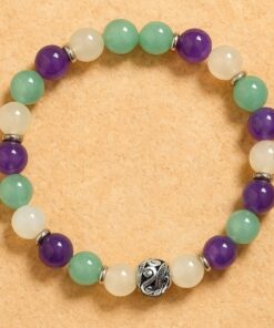 Moment of Calm Bracelet in Aventurine, Amethyst, and Moonstone