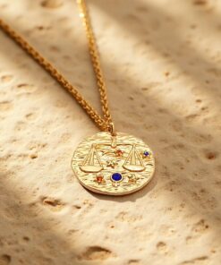 Gold Constellation Pendant - Zodiac Signs