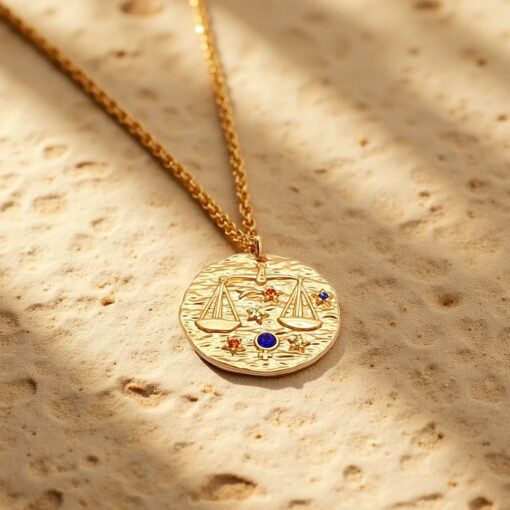 Gold Constellation Pendant - Zodiac Signs
