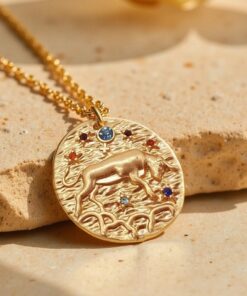 Gold Constellation Pendant - Zodiac Signs