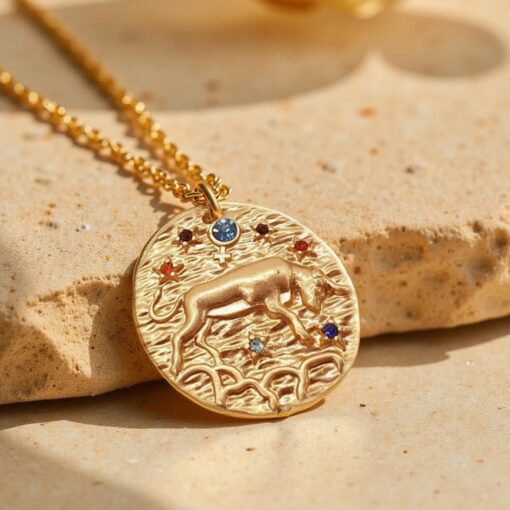 Gold Constellation Pendant - Zodiac Signs