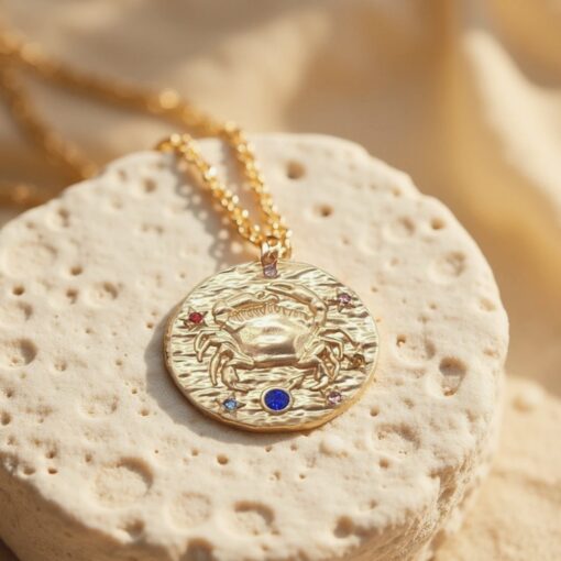 Gold Constellation Pendant - Zodiac Signs