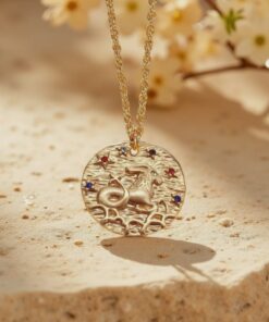 Gold Constellation Pendant - Zodiac Signs