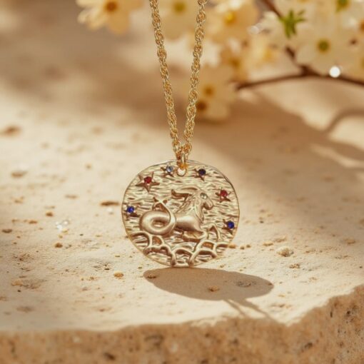 Gold Constellation Pendant - Zodiac Signs