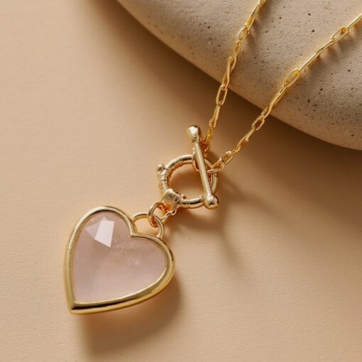 Heart Serenity Pendant - Natural Stones