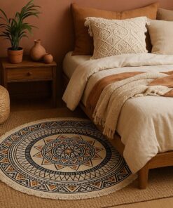 Ethnic Mandala Round Rug