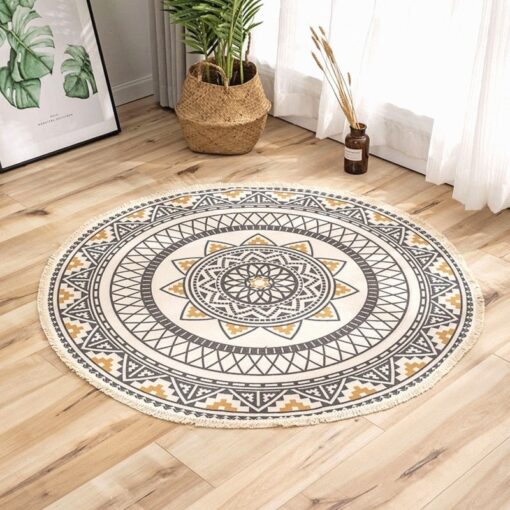 Ethnic Mandala Round Rug