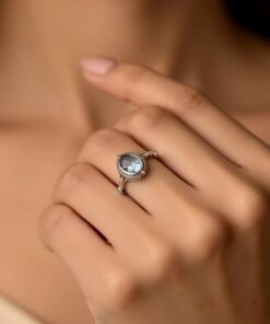 Peaceful Glow Blue Topaz Ring
