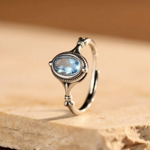 Peaceful Glow Blue Topaz Ring