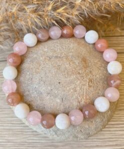 Venus Bracelet in Sunstone, Rose Quartz & Moonstone