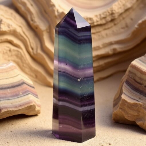 Positive Energy Point in Fluorite