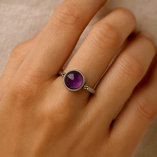 Aura of Peace Amethyst Ring