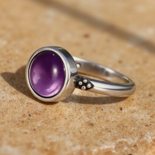 Aura of Peace Amethyst Ring