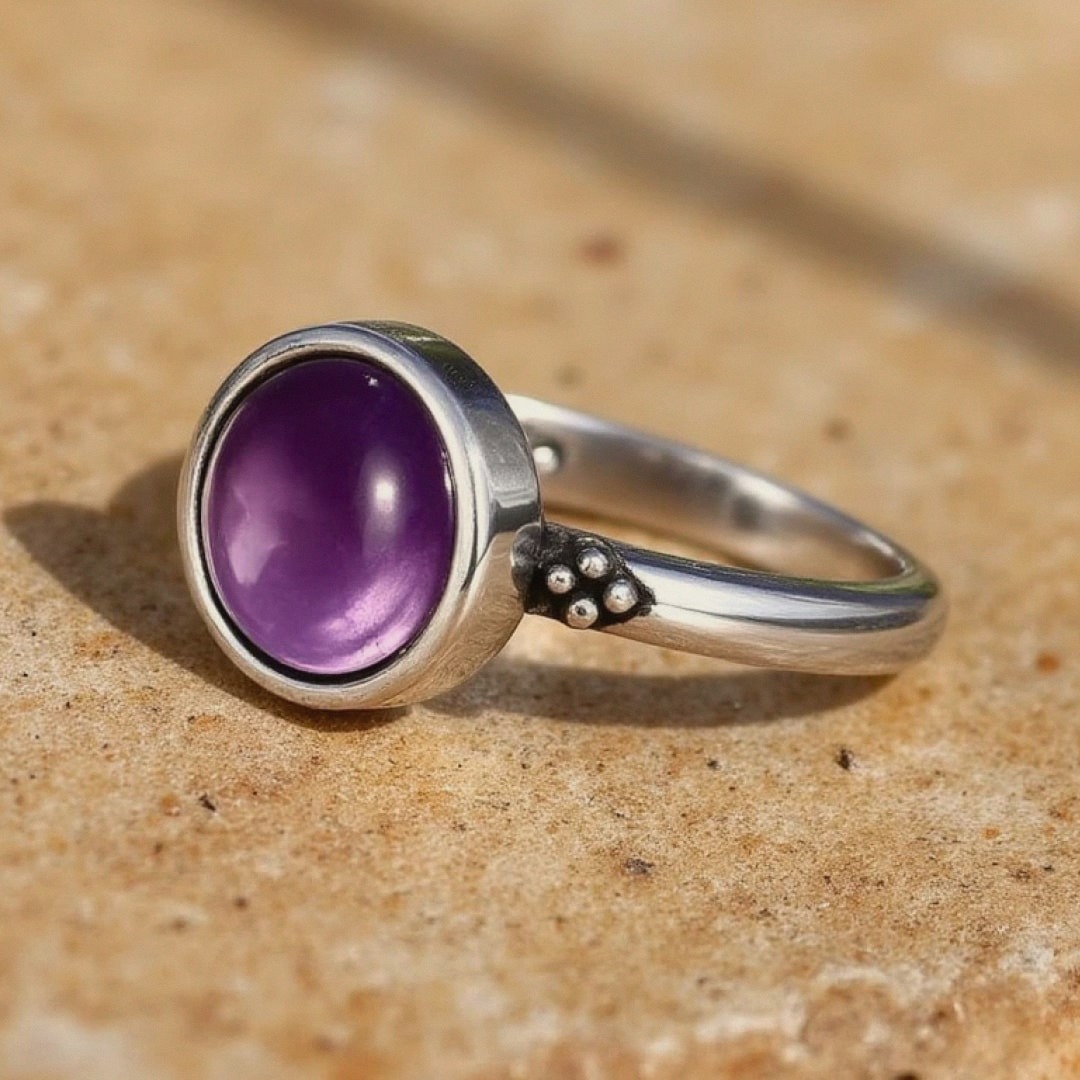 Aura of Peace Amethyst Ring