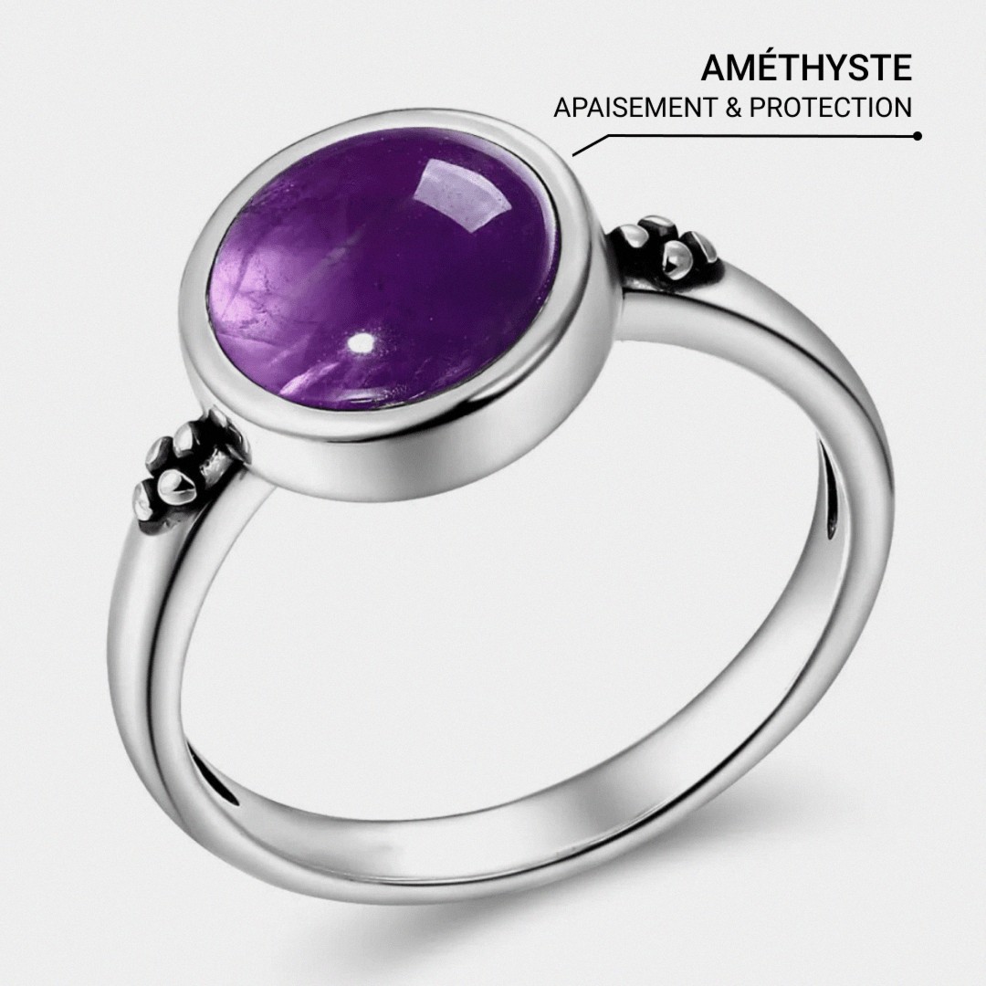 Aura of Peace Amethyst Ring