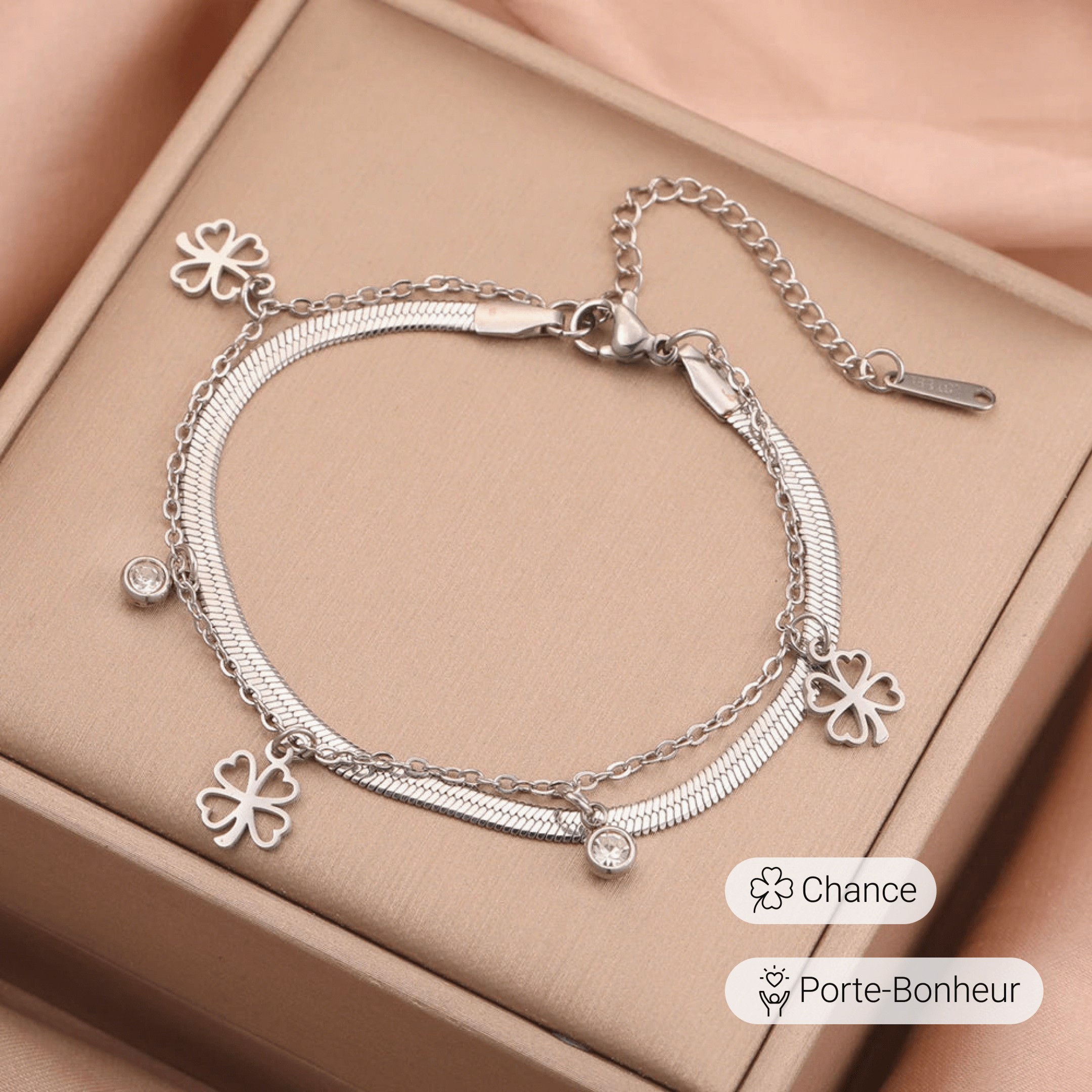 Enchanted Clover Bracelet - Gold/Silver