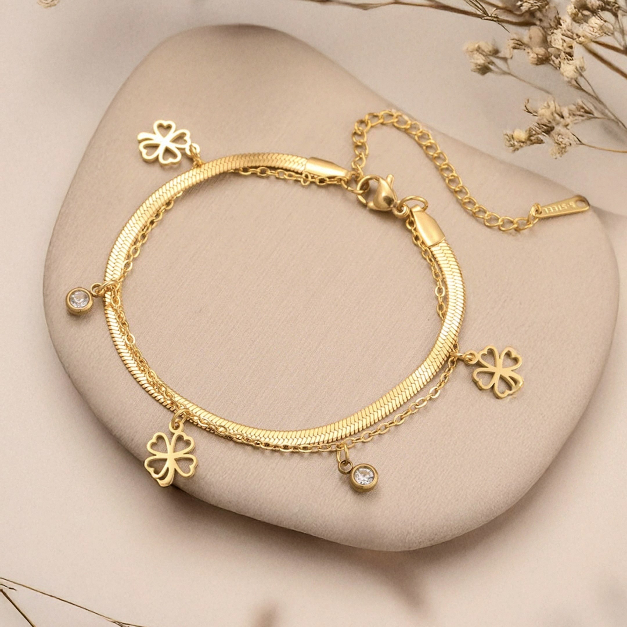 Enchanted Clover Bracelet - Gold/Silver