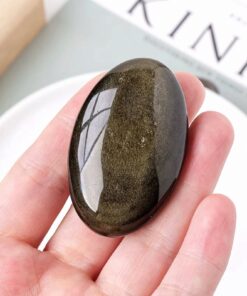 Golden Obsidian 'Protection & Abundance' Stone