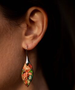 Harlequin Jasper Earrings - Unique Gemstone Jewellery Australia