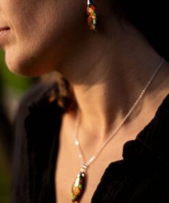 Harlequin Jasper Earrings - Unique Gemstone Jewellery Australia