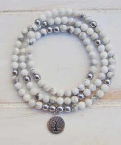 Women's Wellness Howlite Mala Bracelet