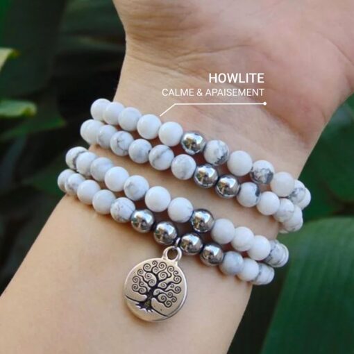 Women's Wellness Howlite Mala Bracelet